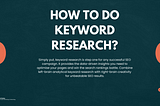 How to do Keyword Research?