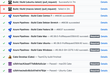 GitHub PR build status 1 of 14 failing, GitHub action macOS