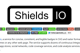 Shields.io Github page with many badges