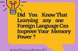 HOW CAN I IMPROVE MY MEMORY ?