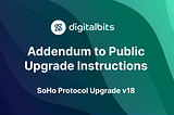 Addendum to Public Upgrade Instructions