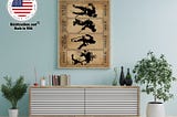 HOT Hockey be strong be brave be humble be badass poster