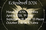 Eclipses of 2024