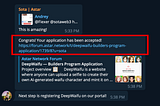 DeepWaifu application has been accepted by Astar!