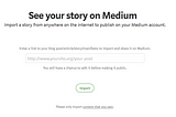How to Import and Backdate Your Offline Content on Medium?
