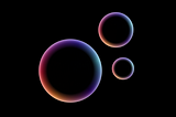 3 circles a small, medium and large one in the style of the WWDC 2023 shapes. A similar setup with star shapes is often used to indicate AI features.