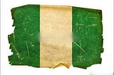 An old faded Nigeria flag