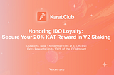 Loyalty Campaigns: Airdrop and IDO Reward