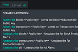 Development of a Mina Telegram Bot for Mina Protocol