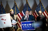 Rudy Giuliani, Press Conference, Politics, Trump, Pence, Sweating