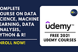 Udemy Free Course Data Science, Machine Learning, Data Analysis, Python & R |Updated 2022|…