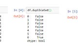 Identifying duplicates in a data frame using pandas