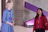 Accenture CEO Julie Sweet and writer of this email, Nivi Achanta)
