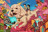 A finished illustration of Rocky & us :)