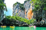 Phuket beautiful clear water beaches and boat ride