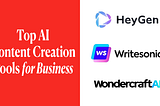 Top AI Content Creation Tools for Business