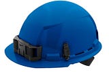 Milwaukee Front Brim Hard Hat w/4pt Ratcheting Suspension (Blue)