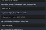 Getting Started With Robotics.dev