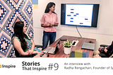 Radha, founder of spikra in a brainstorming session with her team.