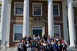 Group photo with my LSI May 2023 cohort in front of the Tuck building