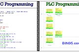 PLC programs vs CNC programs