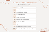 How to Start a Small Business as a Marginalized Independent Consultant