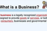 What is Business?