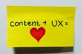 Content — a part of User Experience