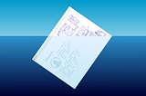 A wireframe web page that looks like an iceberg floating in the ocean. The part exposed to the air is a hand-drawn sketch, the part underwater is a polished webpage.