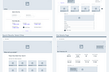 Wireframe designs of new Citrics user experience.