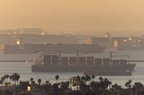 Ships stuck outside of LA port