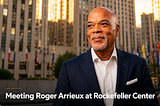 Meeting Roger Arrieux at Rockefeller Center