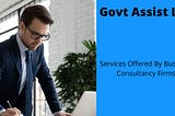 Govt Assist LLC | Services Offered By Business Consultancy Firms