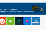 WSL: Linux Operating Systems as Apps