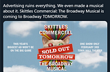 The Time that Skittles Made a Musical as a Super Bowl Ad