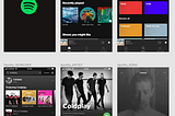 Replica screens of Spotify by Figma