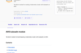 Bootstrapping Kubernetes clusters on AWS with Terraform
