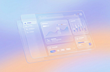 A dashboard in gradient colors