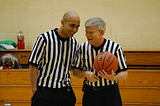 Official referees — Raman Samra Boston University, Dean Hutter