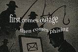 Nothing screams ‘prime phishing grounds’ like a nationwide outage.