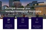 Students interested in nuclear energy should apply for the Nuclear Innovation Bootcamp
