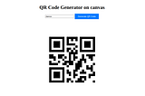 QR code generation