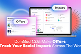 DoinGud 1.3.6: Make Offers & Track Your Social Impact Across The World