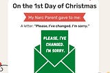 “12 Days of Christmas”- Narcissist Edition