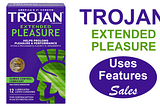 TROJAN EXTENDED PLEASURE Climax Control Extended Pleasure Condoms, 12…