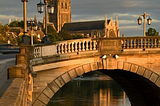 Sunset Bridge, Worcester, England