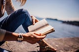 girl reading a book