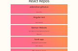 Create a React App with Hooks and the Github API