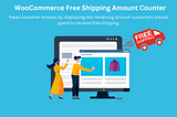 woocommerce free shipping amount counter