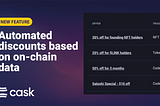 Introducing: Automated discount triggers based on on-chain data for web3